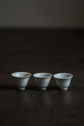 山本亮平19白瓷筒茶坏 小