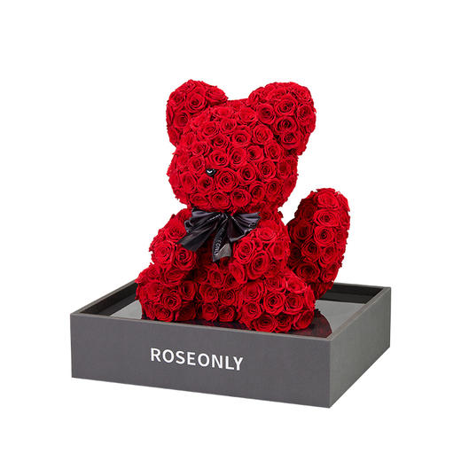 【告白神器】ROSEONLY诺誓 高端定制 永生玫瑰 公仔系列 玫瑰狐 橙色 粉色 红色  送朋友 商品图11