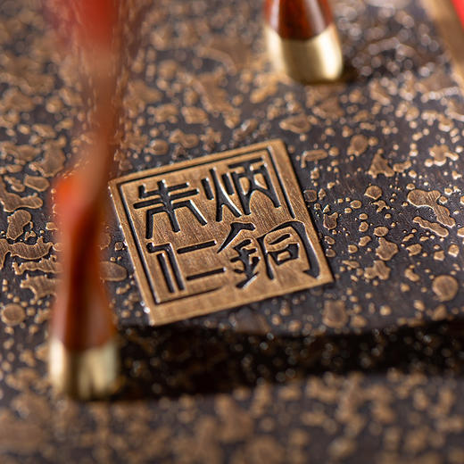 朱炳仁铜 20#福禄高升(宫廷版)朱炳仁监制高温釉彩着色工艺品办公室装饰鹿摆件客厅创意装饰 商品图2