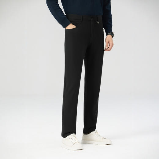 【门店同款】圣得西秋季男士商务通勤中腰直筒抗皱休闲裤 商品图4