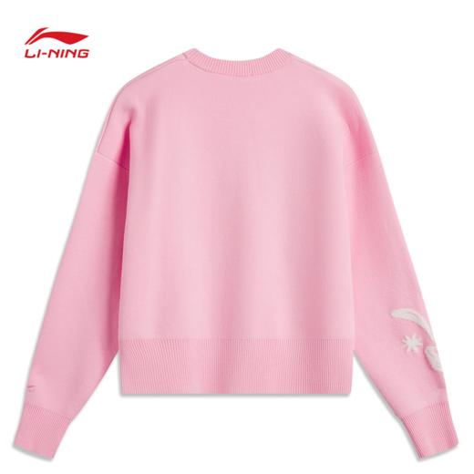 李宁日进斗金系列女子加绒保暖宽松套头编织衫AMBV032 商品图1