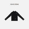 COCO ZONE 设计感小众打底衫撞色领长袖T恤 CC1D2453 商品缩略图0