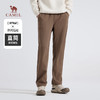 骆驼男装休闲针织裤男士新款秋季纯棉黑色直筒弹力运动长裤子 M14CAQR733 商品缩略图1