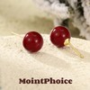 【新年第1份礼物！】MointPhoice新年/圣诞耳钉 车厘子造型 一周不重样~ 商品缩略图10