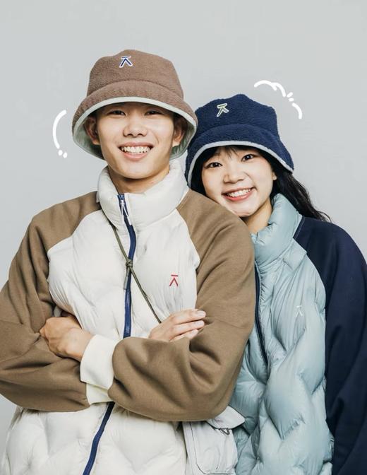 【品牌直发】ACMEITEM爱棵米 户外秋冬亲子摇粒绒渔夫帽保暖加厚撞色休闲帽子GAF3540406G/GAF3540485G 商品图1