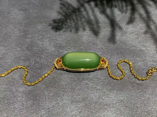 【御珠宫坊】金镶碧玉手链 商品图6