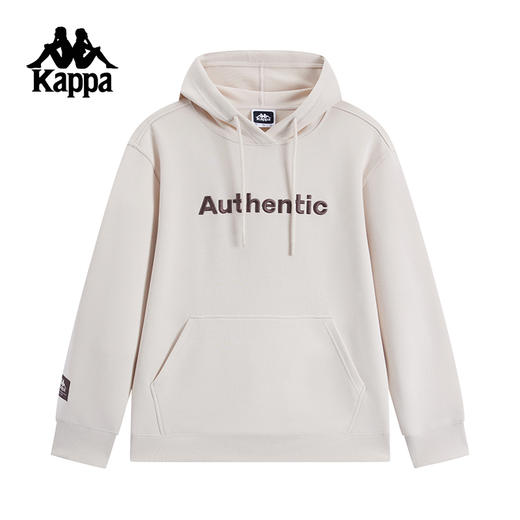 Kappa卡帕背靠背新款连帽运动卫衣男针织套头衫宽松休闲长袖上衣K0F12MT70 商品图1