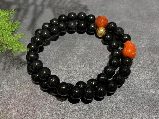 【御珠宫坊】墨玉子料珠串 商品图2