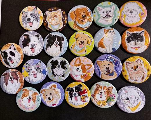 【宠物周边】宠物肖像徽章/冰箱贴定制（定制请联系客服） 商品图4