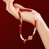 【故宫饰品】宝相花红玛瑙手串仿珍珠蛇年本命年手链新年礼物 商品缩略图4
