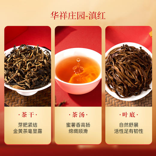 华祥苑-特级滇红云南凤庆蜜香金红茶80g*2盒 商品图5
