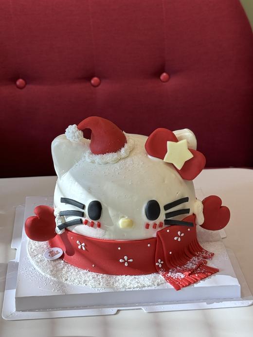 冬日圣诞kt猫造型蛋糕 商品图1