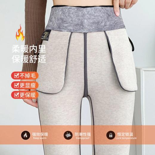 【加厚貂绒高腰小黑裤】【专柜品质】冬季女装高腰紧身加绒加厚收腹芭比外穿小黑裤 商品图1