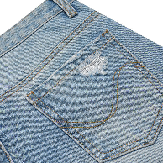 【2件9折】【Petit Bari】复古锥型牛仔裤(水洗产品） 商品图4