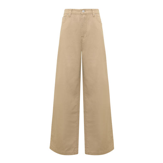 【2件9折】【Petit Bari】高腰宽松直筒牛仔裤（水洗产品） 商品图1