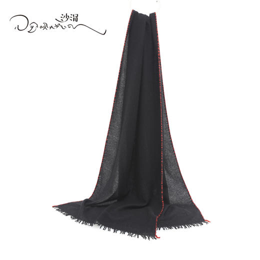 西藏手工氆氇羊绒围巾SJF94P391W 商品图7