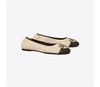 TORY BURCH 芭蕾平底鞋女  148336-001奶油白/黑 .【鞋底有膜，试穿小心】 商品缩略图2