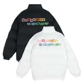 YKYB新款多巴胺彩虹立领潮流保暖舒适防风防寒面包服外套Y44NMY086