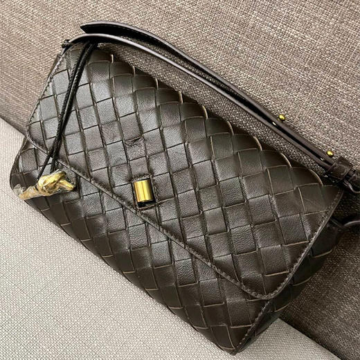 【顺丰包邮】33119头层羊皮编织小方包新款单肩斜挎包0132 商品图4