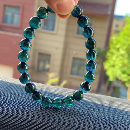 8mm单圈全色蓝碧玺手串 商品图0
