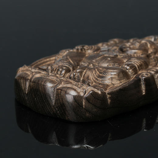 金丝楠古沉木挂件 观音&弥勒&关公 商品图5