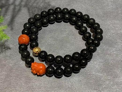 【御珠宫坊】墨玉子料珠串 商品图0