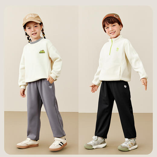 【加绒蹦蹦裤】迷你巴拉男女童保暖裤子冬新品舒适长裤 商品图2