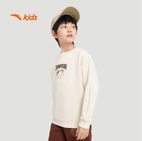 【KT】安踏男童卫衣儿童篮球运动套头衫2024学生字母印花秋冬装352441707