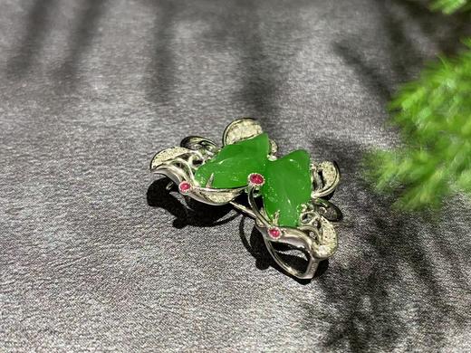 【御珠宫坊】金镶碧玉胸针 商品图1