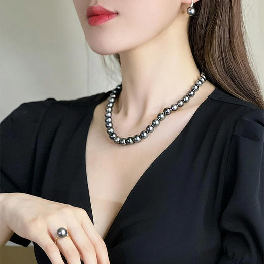 【贝诗珠宝】 人造珍珠首饰系列（人造澳白、大溪地、akoya、真多麻）项链手链耳钉 礼盒装 商品图9