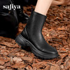 Safiya/索菲娅2024秋冬时尚圆头侧拉链百搭厚底户外运动风短靴 SF44116402 商品缩略图5