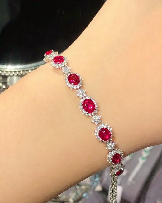 4.3ct刻面红宝石手链 商品图3