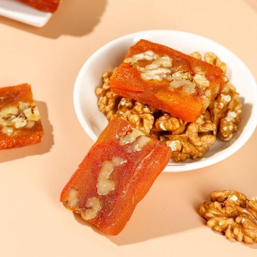 【广西特产，柿饼夹核桃仁】大自然好食材吊柿饼+核桃仁+营养丰富，平整厚实大块够满足，独立小包装精品盒装QQ 商品图0