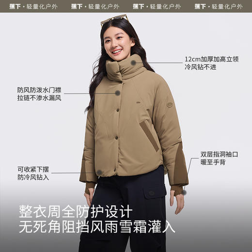 【蕉下精选】蕉下泡芙气绒服女CL90524 立领防风面包服防寒外套保暖似羽绒棉服 商品图4