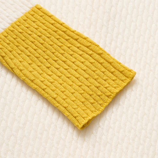 【2件9折】【Petit Bari】(多色)撞色拼接修身绵羊毛针织开衫 商品图6