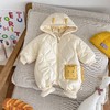 【立体加绒，温暖呵护】婴儿夹棉连体衣0-2岁 冬季韩版童装 女宝宝卡通立体加绒爬服潮款-QQ 商品缩略图0