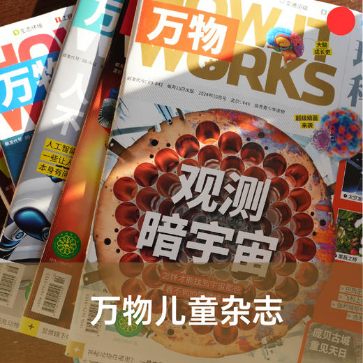 儿童期刊杂志/万物/环球科学全年12期订阅/下单月起订/青少年科普杂志/中文版【品牌方多地直发】 商品图0