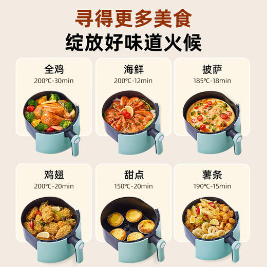 【分仓直发包邮】烁宁空气炸锅4.6L机械款（特价品，非质量问题，不支持退换） 商品图1