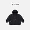 COCO ZONE 冬慵懒风连帽抽绳单排扣长袖外套CC2D3309 商品缩略图0