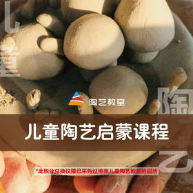 此积分兑换仅限已采购博苑儿童陶艺教室的园所   2-3岁儿童陶艺启蒙课程【联系客服索取电子版教案】