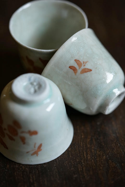 山本亮平28赤绘筒茶坏 商品图3