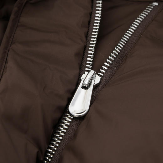 PR004斯尔丽2024年冬季新款高充绒带帽立领简约廓形长款通勤鸭绒羽绒服 商品图4