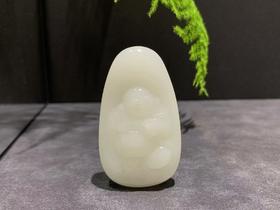 【御珠宫坊】羊脂白玉佛挂件