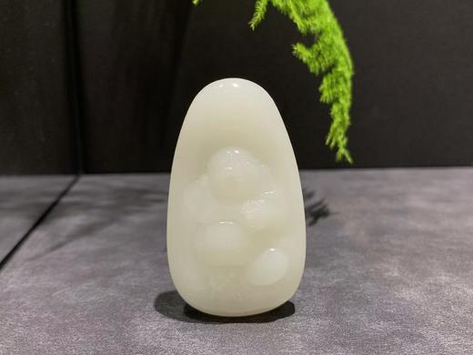 【御珠宫坊】羊脂白玉佛挂件 商品图0