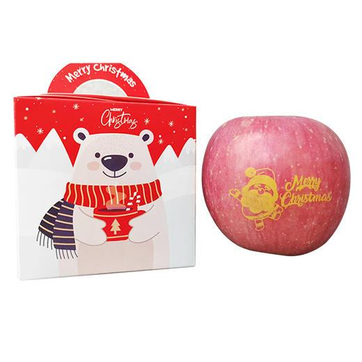 【圣诞平安果】山东烟台红富士苹果刻字圣诞果（泡沫托赠送小礼盒） 商品图10