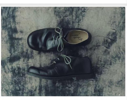 shoe&sewn 神户黑色水牛皮手工绿鞋带 jan（预售） 商品图0