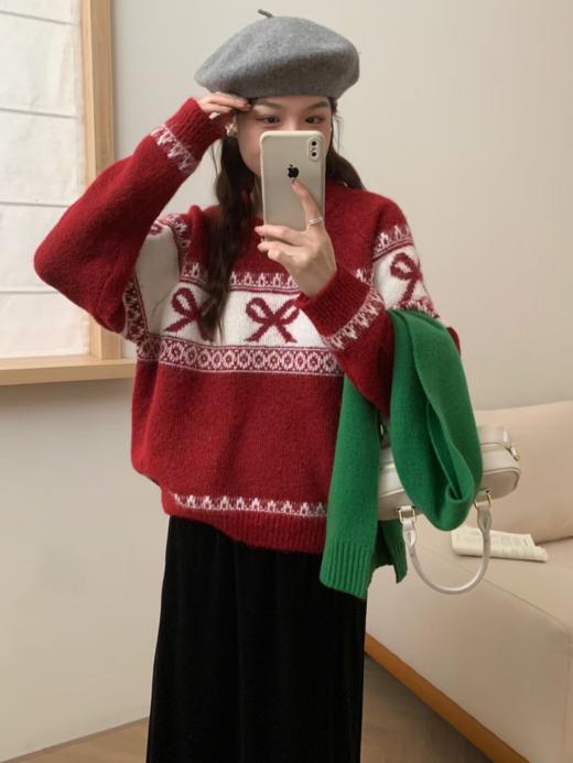 Avann新年快乐羊毛混纺毛衣336 商品图0