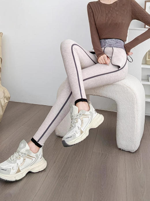 【加厚貂绒高腰小黑裤】【专柜品质】冬季女装高腰紧身加绒加厚收腹芭比外穿小黑裤 商品图6