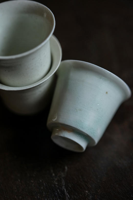 山本亮平21白瓷端反筒茶坏 商品图1