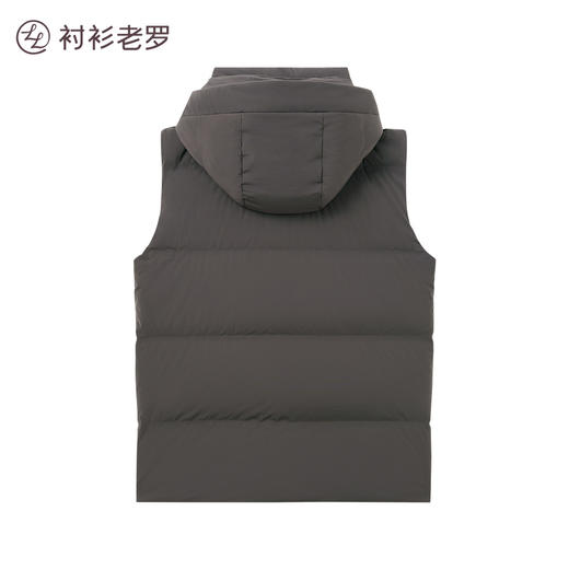 【大师系列】连帽可拆卸短款加厚鹅绒马甲249B0D515O 商品图5